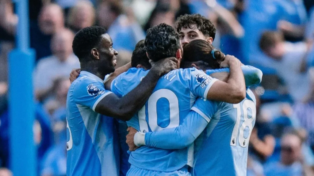 Marcus Tavernier's first half goal put Bournemouth ahead at the Etihad Stadium before City staged