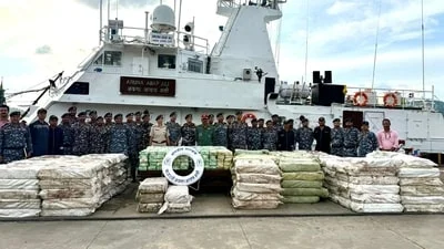 The Directorate of Revenue Intelligence (DRI) has made a significant drug seizure, confiscating 55 kg