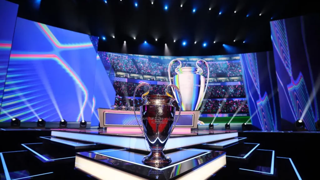 The UEFA Champions League draw is underway in Monaco on Thursday — UEFA Champions League Draw