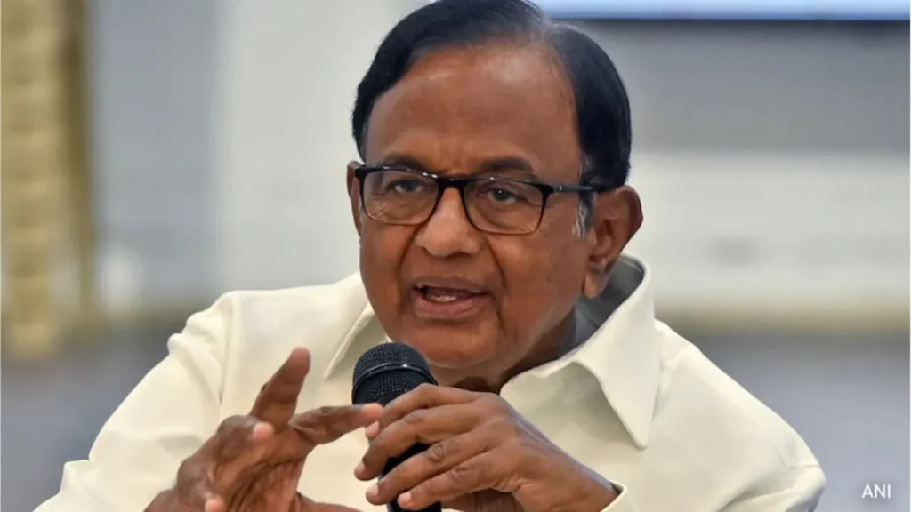 Former Finance Minister P Chidambaram has opposed the "One Nation, One Election" proposal at a meeting
