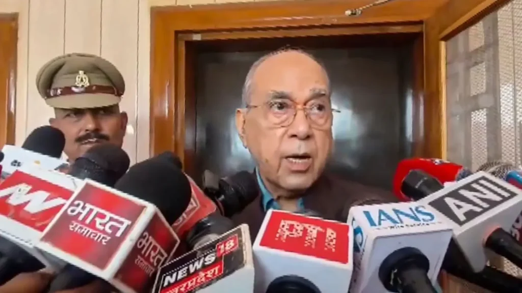 Nripendra Misra, chairman of the Ram temple construction committee, has addressed media speculation