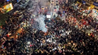 The decision came after celebrations erupted at the protest site, reflecting the students' relief