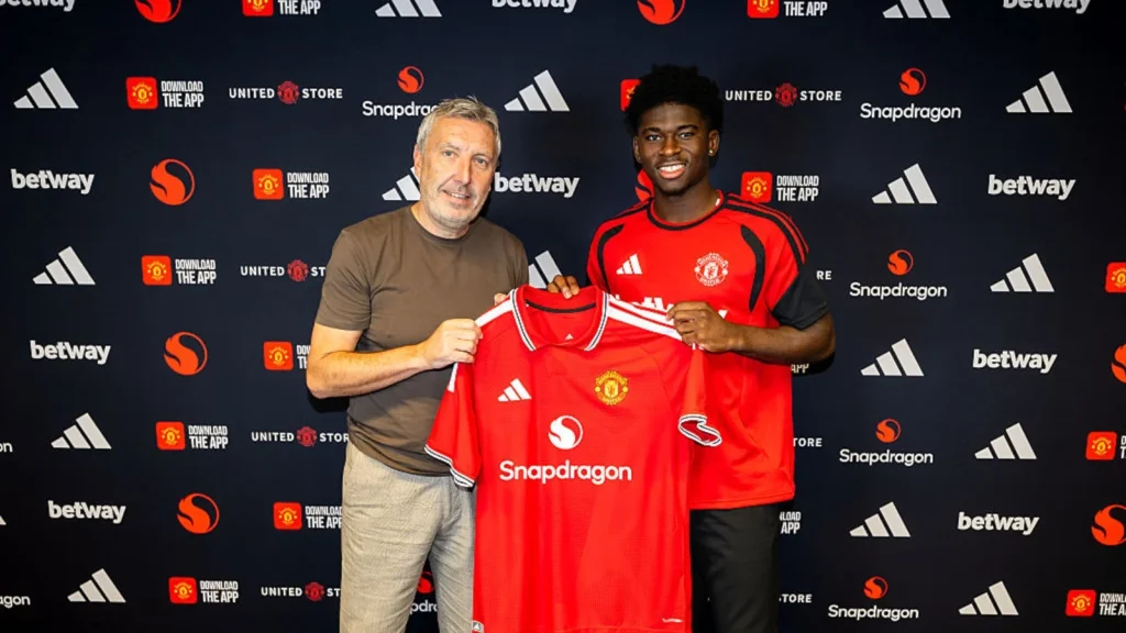 Cameroon's Carlos Baleba has joined Manchester United from Brighton and Hove Albion, the Premier League