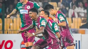 Mohun Bagan Super Giant will now confronts arch-rivals East Bengal FC in a Kolkata Derby final on Sunday