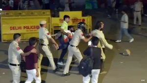 On Friday, the Delhi Police detained multiple protesters during an anti-reservation demonstration
