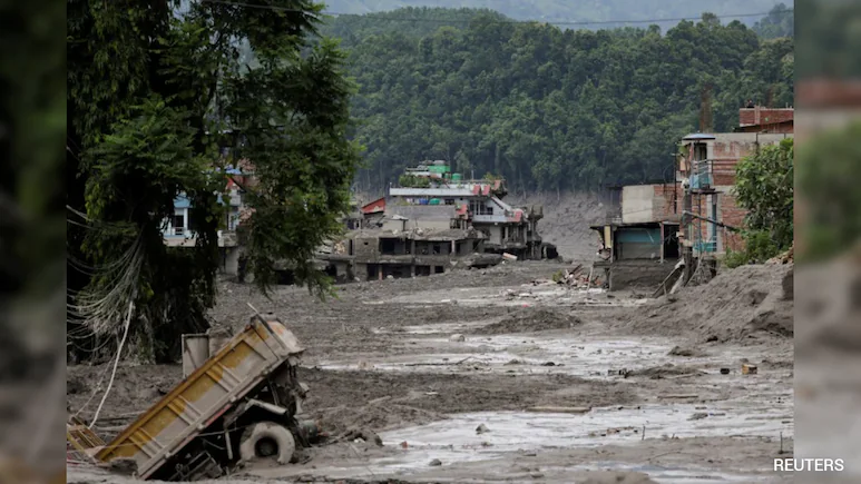 Recent flash floods in Nepal, triggered by an avalanche of ice and rock from a glacial lake