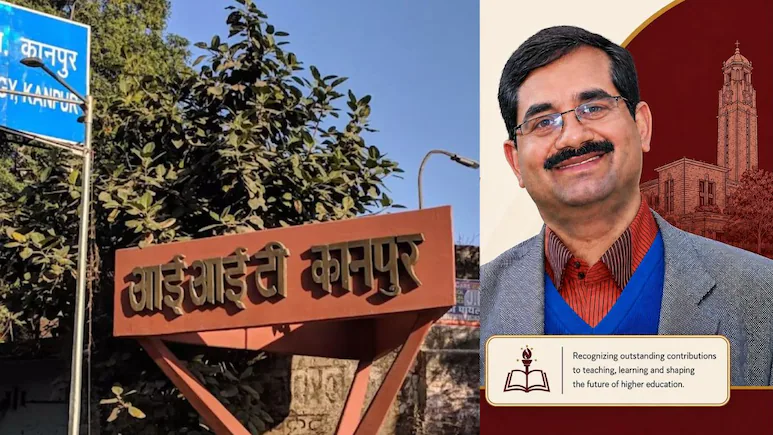Indian Institute of Technology (IIT) Kanpur shared a social media post congratulating Professor