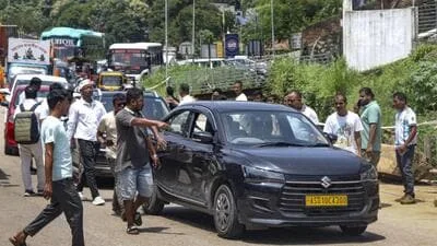 On Friday, cab operators and transport workers continued their blockade of the Assam-Meghalaya highway