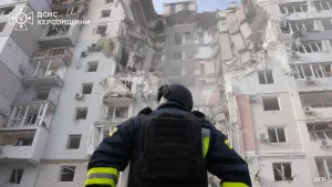 People in the southern Ukrainian city of Kherson were on Thursday urged to leave due