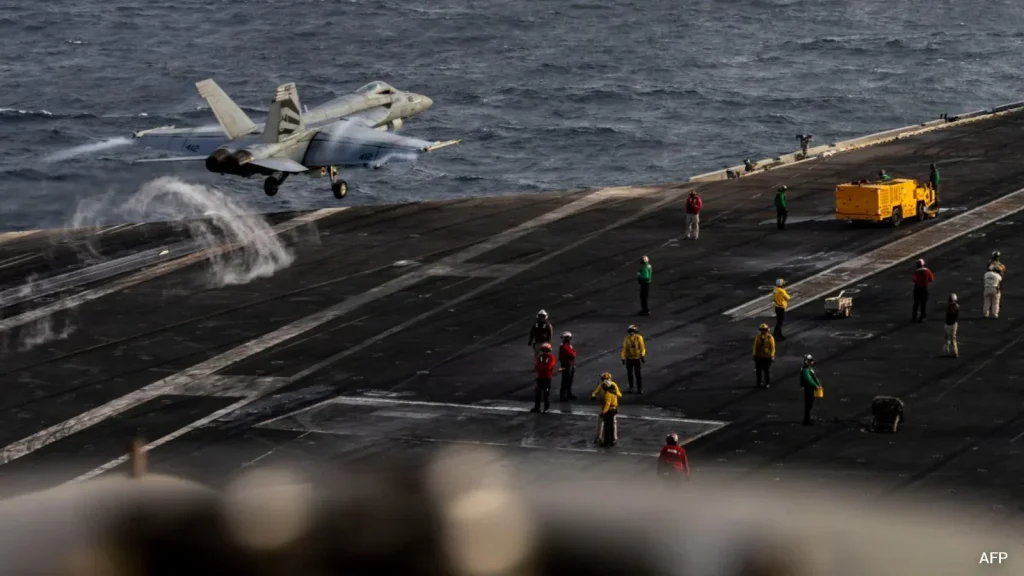 President Donald Trump confirmed on Friday that a US aircraft carrier deployed against Iran will soon