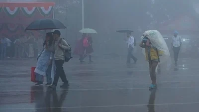 after a wet first week, the monsoon experienced a dry second week, resulting in a cumulative rainfall
