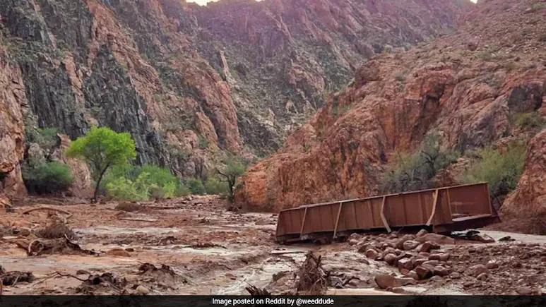More than 20 people are reportedly missing after a major flash flood in Grand Canyon National