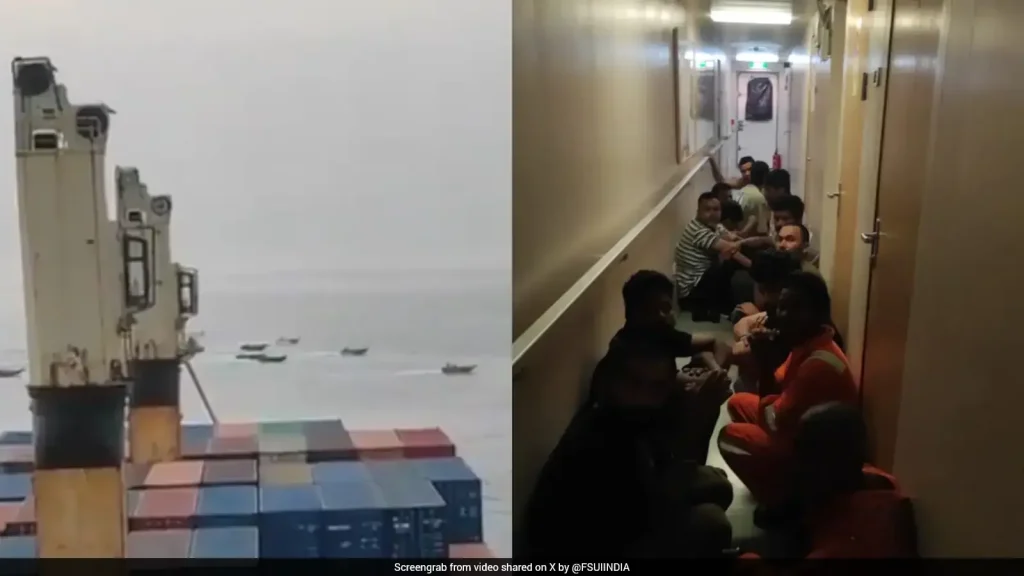 Now, the Indian sailors' union has released an old video from April showing glimpses of horrors faced