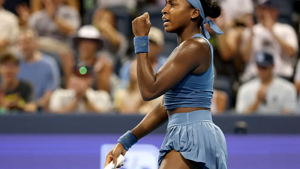 Coco Gauff needed to battle following a sizzling first set on Tuesday to complete a 6-1, 7-6 (7/3)