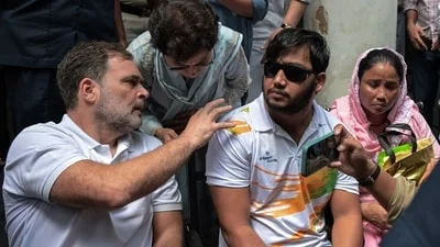The FIR was registered after Congress leader Rahul Gandhi joined Lochab in a demonstration outside