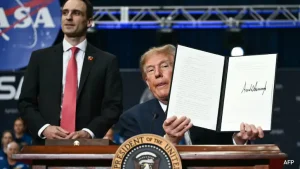 President Donald Trump on Friday announced the creation of a "Space Academy" to train future