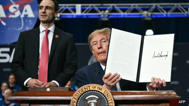President Donald Trump on Friday announced the creation of a "Space Academy" to train future