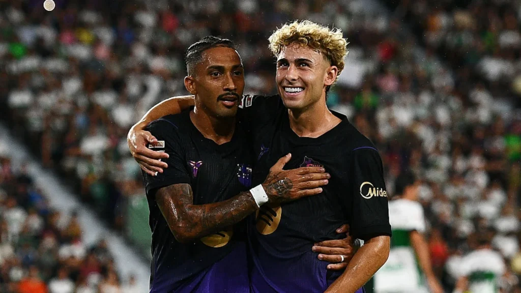 Spanish champions Barcelona cruised to a 5-0 victory over Elche on Sunday in their La Liga opener
