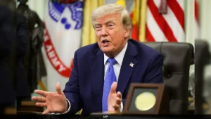 Trump's approval rating, down from 35% in a poll that closed earlier this month and lower than at any