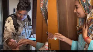 Watch: Woman Ties Rakhi To Delivery Executive, Touches His Feet In Heartwarming Video