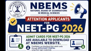 The National Board of Examinations in Medical Sciences (NBEMS) has released the National