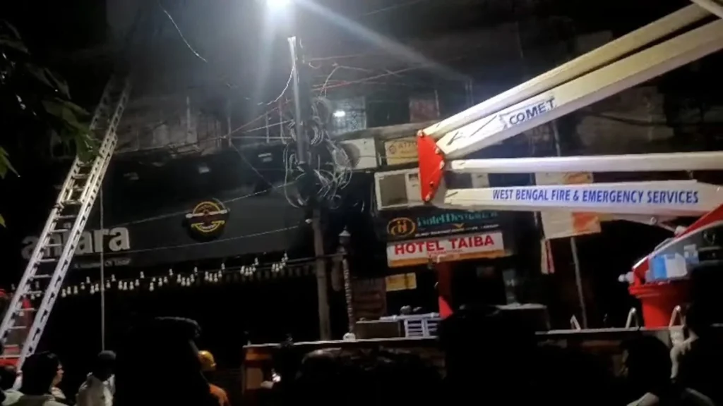 At least nine people, including a child, were killed after a massive fire broke out at a hotel