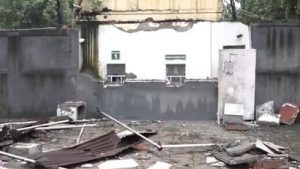Authorities in New Delhi have dismantled traffic bollards and barricades that were positioned outside