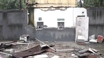 Authorities in New Delhi have dismantled traffic bollards and barricades that were positioned outside