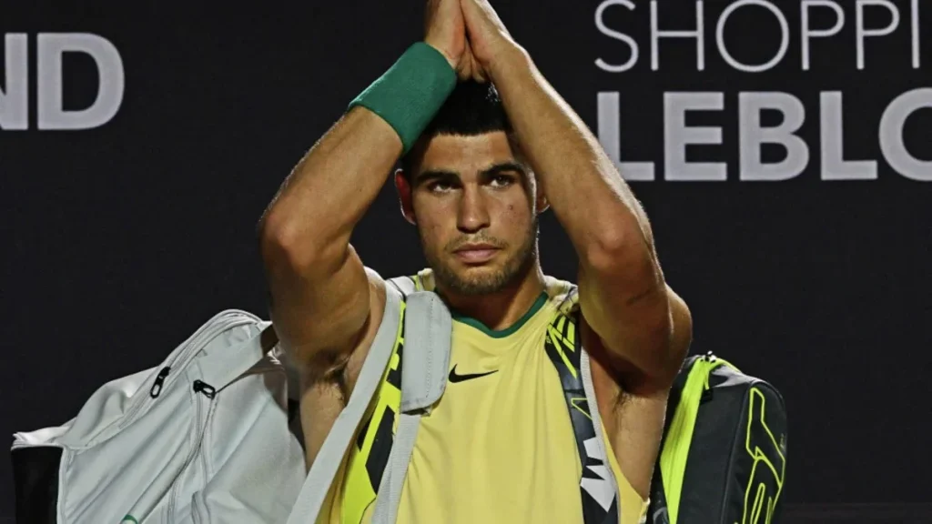 Carlos Alcaraz, currently ranked world number two, announced that he will be sidelined for a few days