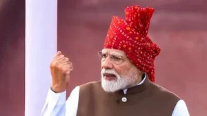 During his address on India's 80th Independence Day from the Red Fort, Prime Minister Narendra Modi