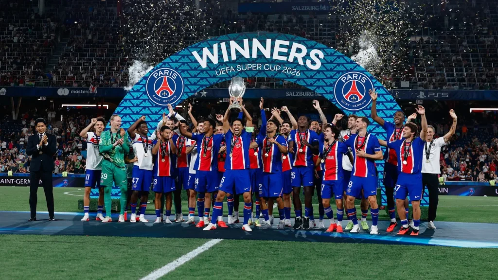 Football briefing: Champions League Winners PSG Down Aston Villa To Retain UEFA Super Cup