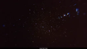 Researchers found the barely visible stellar trail in archival data from the Hubble Space Telescope