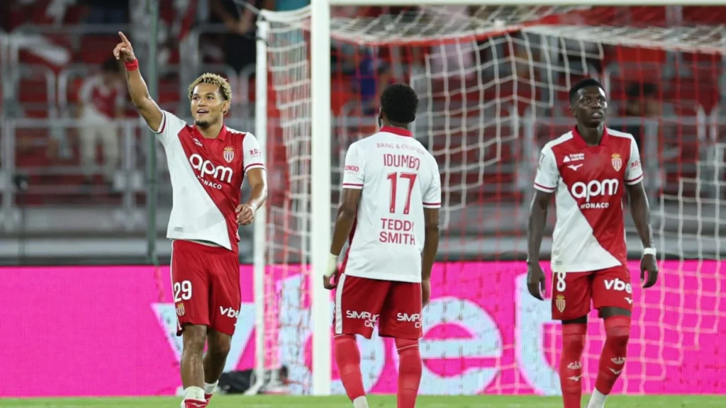 Monaco stormed to the top of Ligue 1 with a 2-0 victory over Marseille on Sunday as former