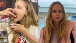 A Russian influencer who recently drew attention online after expressing shock over the price of pani
