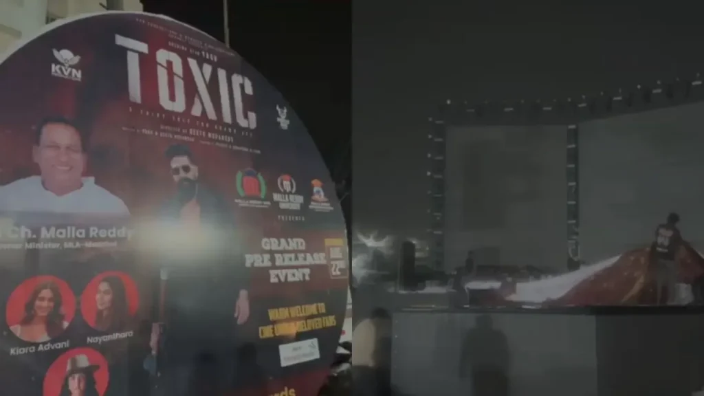 Sound System Collapses At 'Toxic' Pre-Release Event In Hyderabad, 2 Injured