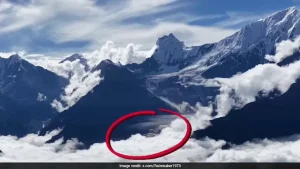 Drone footage has accidentally captured the glacier collapse that led to the catastrophic