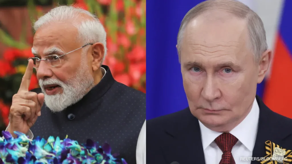 Russian President Vladimir Putin announced his intention to meet with Indian Prime Minister Narendra