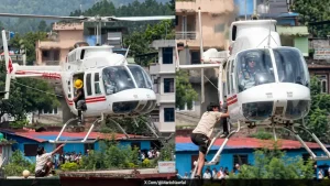 Boy Waves T-Shirt, Climbs Onto Hovering Helicopter To Survive — Nepal Flash Floods