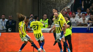 Goals from Vedat Muriqi and English defender Archie Brown helped Fenerbahce surprises Lyon