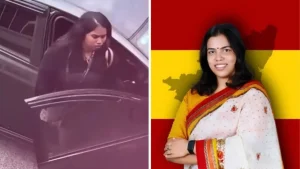 A video featuring a woman in a short black dress has sparked a political controversy in Tamil Nadu