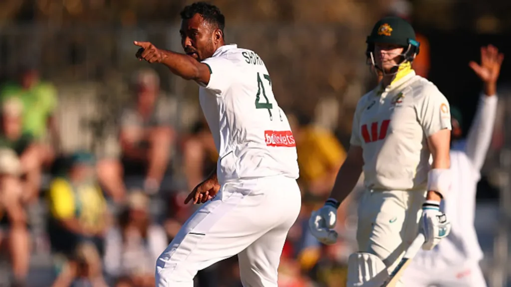 Australia star batter Steve Smith was warned by the umpires after he appeared to encourage Bangladesh