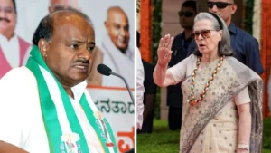 Union Minister HD Kumaraswamy's attack on Congress leader Sonia Gandhi's "foreign origin"