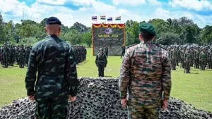 Indian soldiers are polishing their Muay Thai skills during ongoing joint drills in Thailand aimed