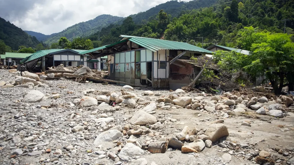 Additionally, five army personnel are currently reported missing after two shelters were swept away