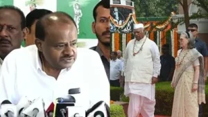 Union Minister HD Kumaraswamy has intensified his criticism of Congress leader Sonia Gandhi, questioning