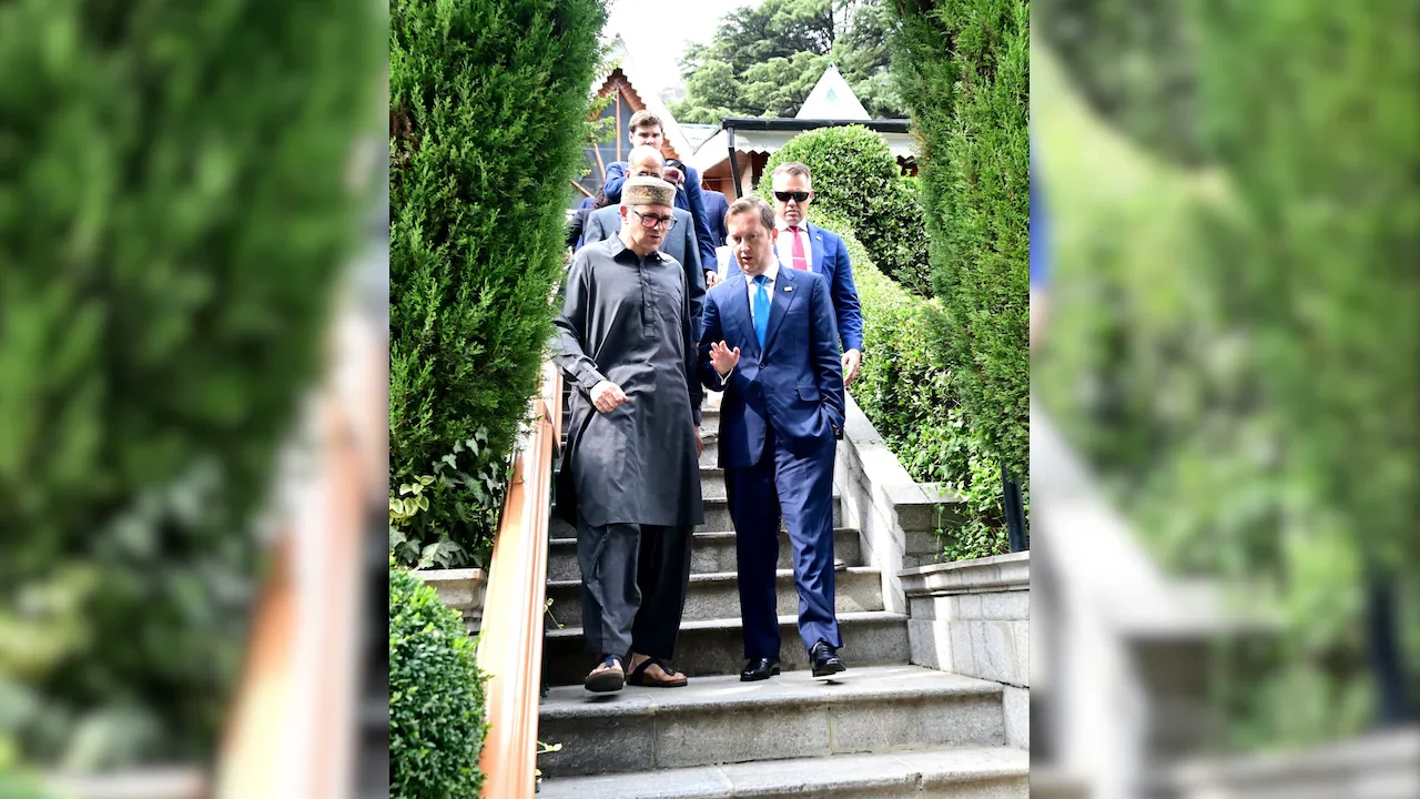 After meeting Omar Abdullah in Srinagar, Sergio Gor described Jammu and Kashmir as an "important part of India".