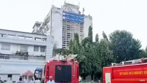 It is learnt that the fire broke out on the second floor of the Air Traffic Control (ATC) building