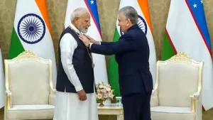 Prime Minister Narendra Modi was awarded the ‘Order of Oliy Darajali Do‘stlik’, the highest