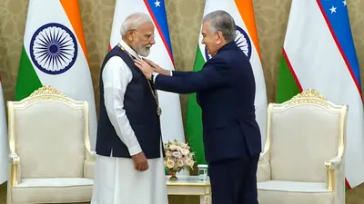 Prime Minister Narendra Modi was awarded the ‘Order of Oliy Darajali Do‘stlik’, the highest