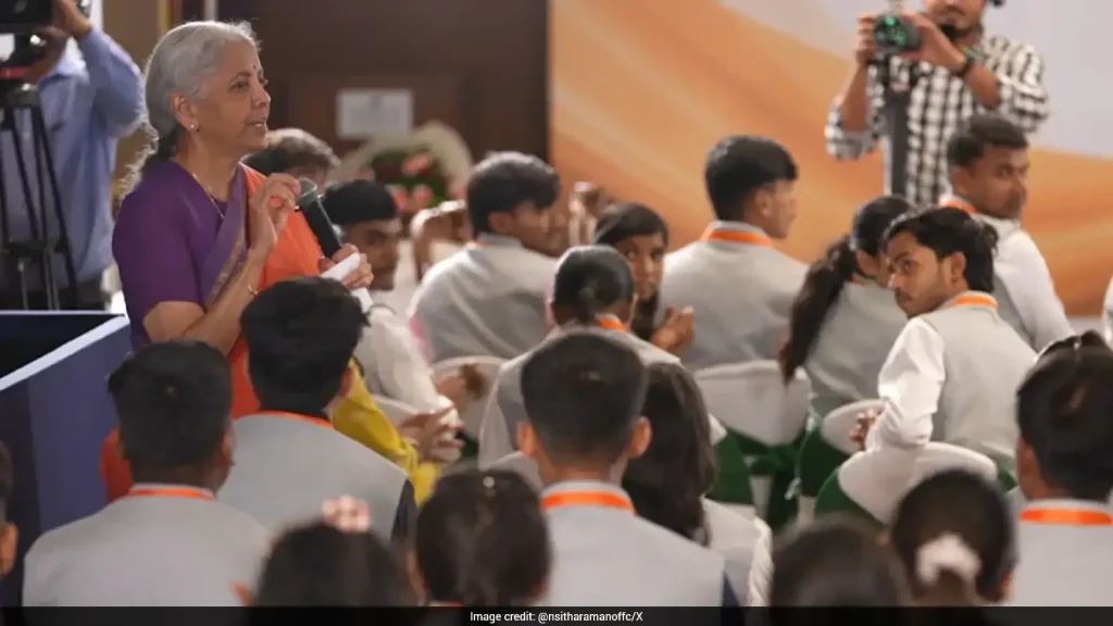Addressing the interns, Sitharaman said even a small mistake at work can have serious consequences